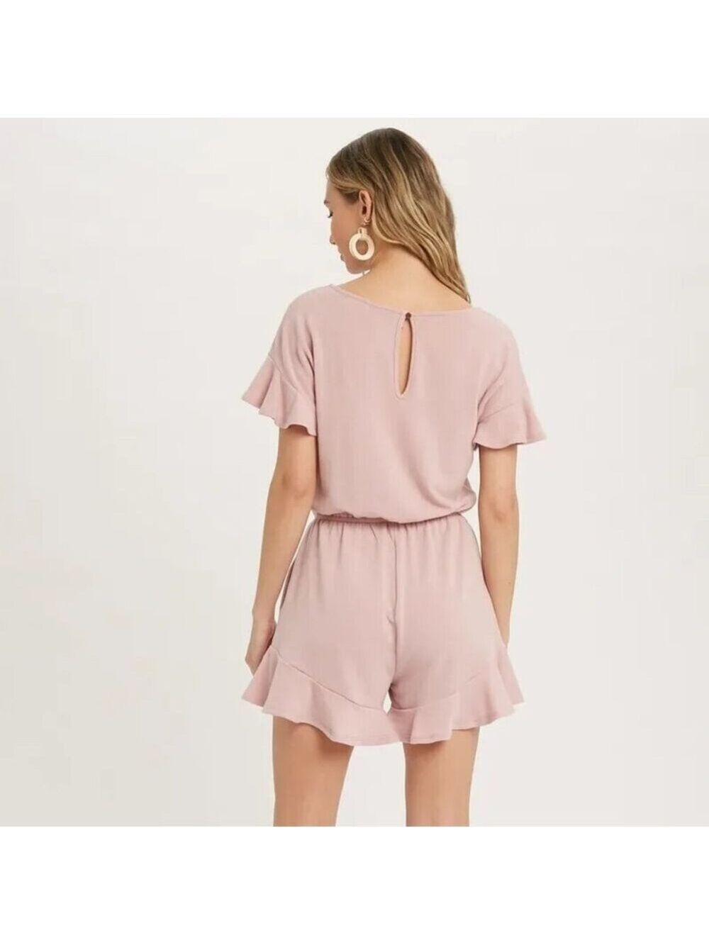 CLEAR OUT!!!! Ruffle Hem Romper - Picture 3 of 8